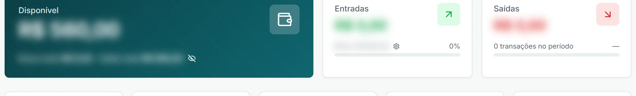 Valores borrados com o Modo balcão ligado